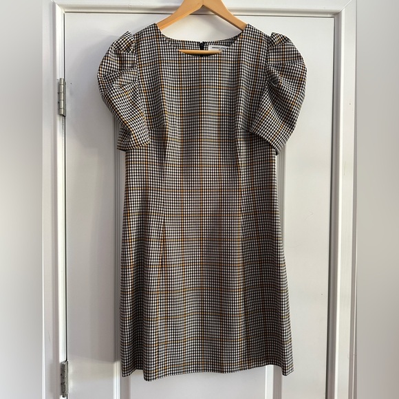 Amanda Uprichard “Westwick” Puff sleeve Plaid mini dress - Picture 5 of 10